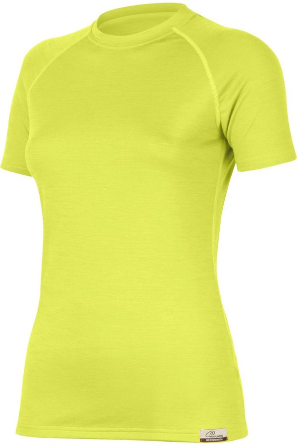 Žluté dámské tričko s krátkým rukávem Lasting