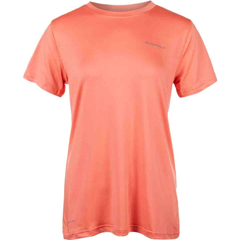 Oranžové dámské tričko s krátkým rukávem Endurance - velikost 38