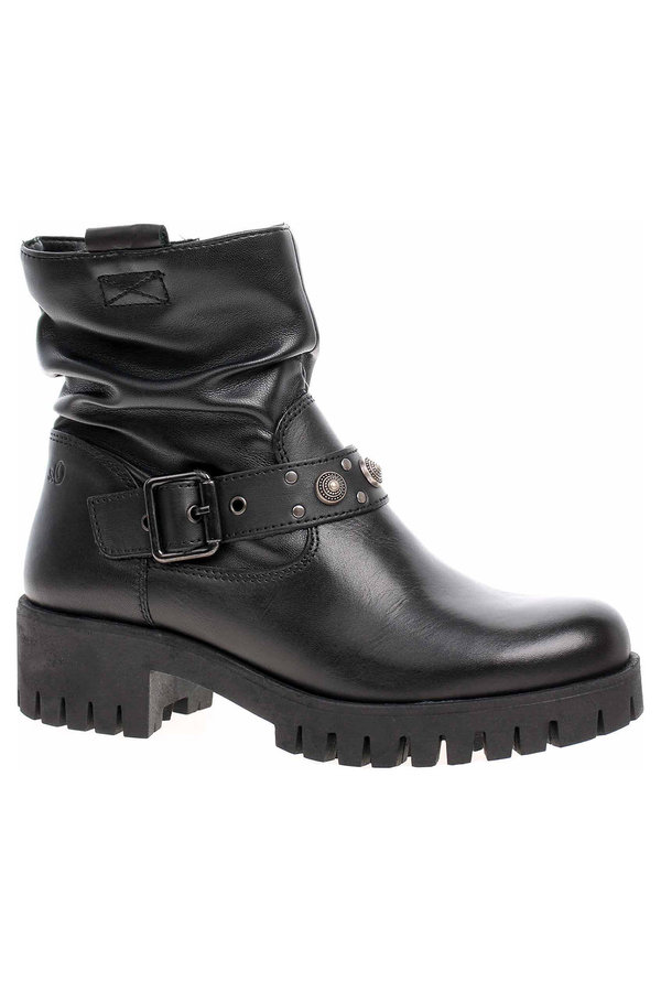 Černé dámské zimní boty s.Oliver - velikost 36 EU