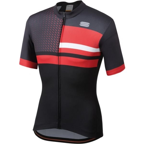 Černo-šedý pánský cyklistický dres Sportful - velikost XXL