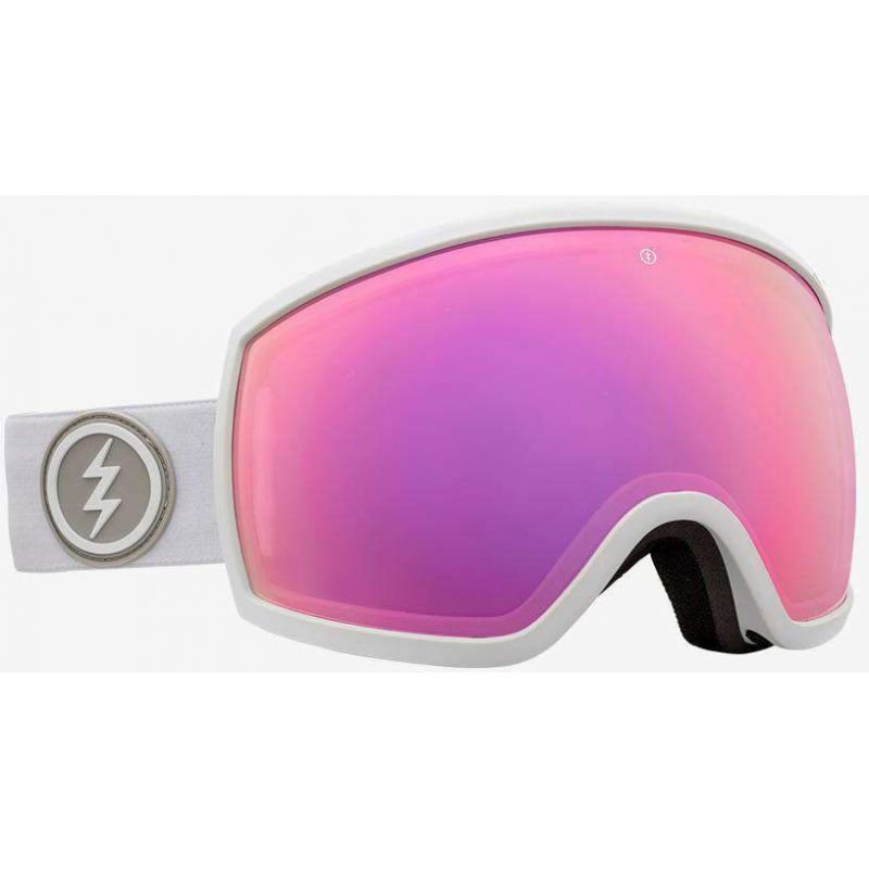 Bílé brýle na snowboard Electric