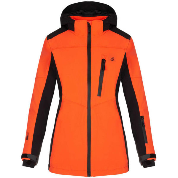 Oranžová dámská lyžařská bunda Loap - velikost XS