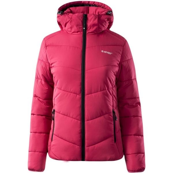 Růžová zimní dámská bunda s kapucí Hi-Tec - velikost XL