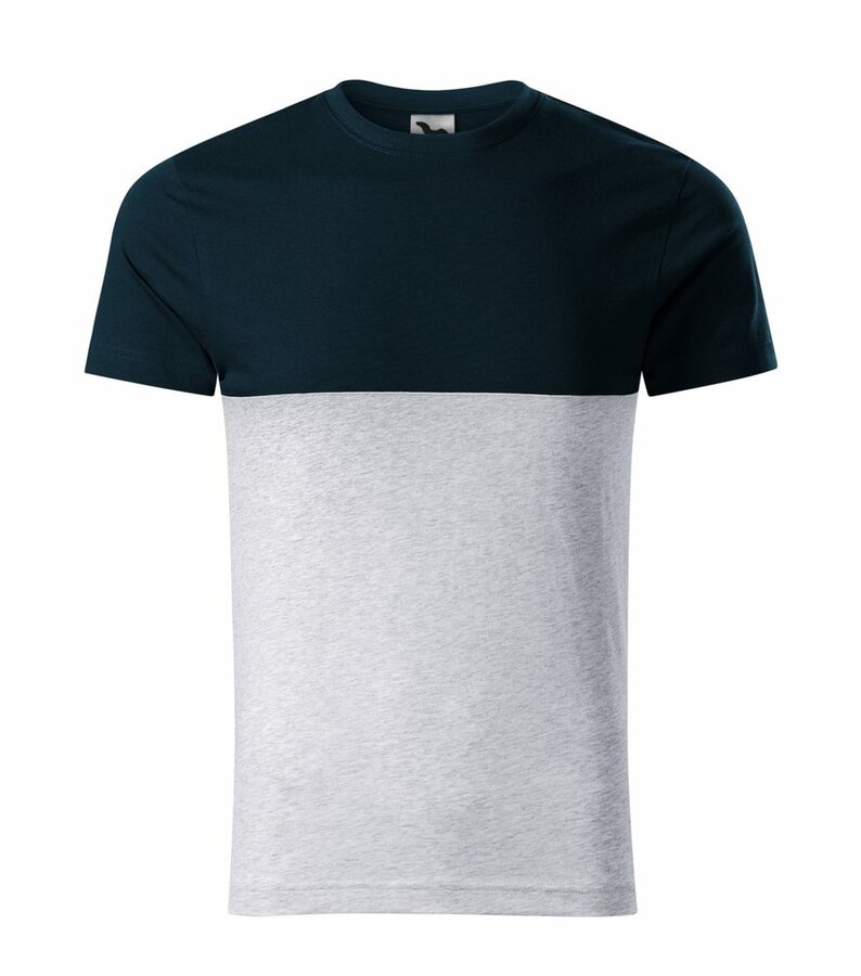 Modro-šedé tričko s krátkým rukávem Adler - velikost M