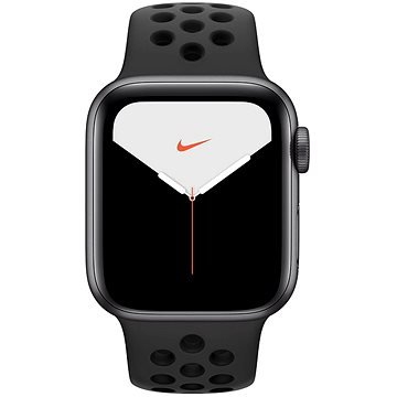 Černé chytré pánské hodinky Watch Nike Series 5, Apple