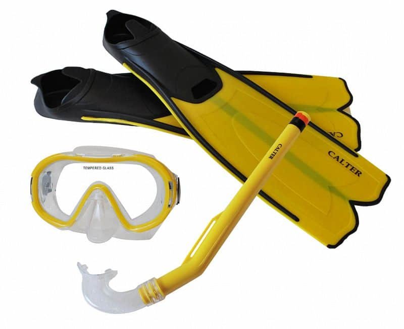 Potápěčská sada - Potápěčský set CALTER KIDS S06+M168+F41 PVC, žlutý