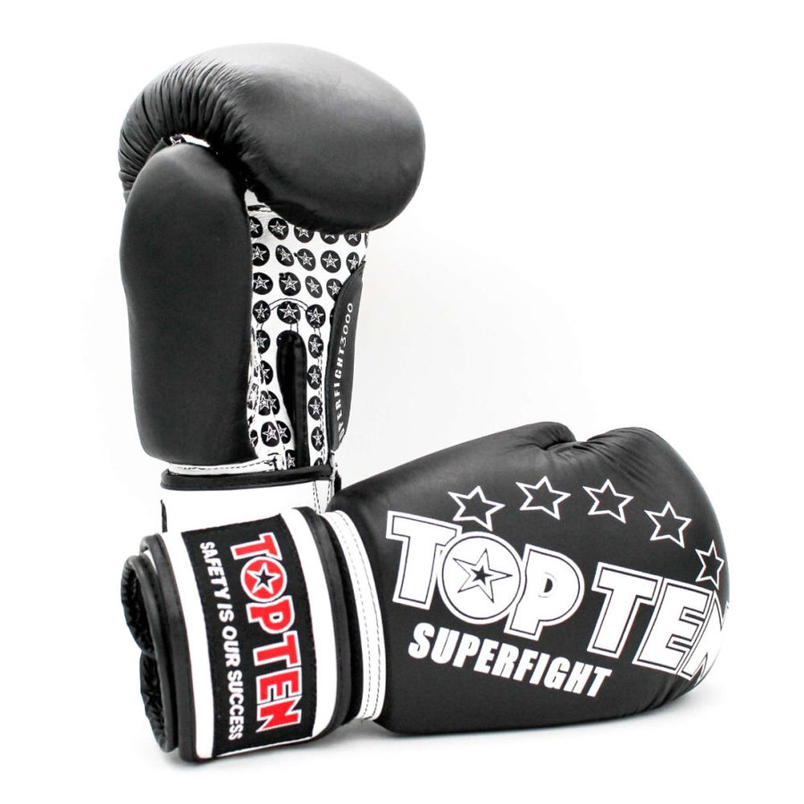 Černé boxerské rukavice Top Ten - velikost 12 oz