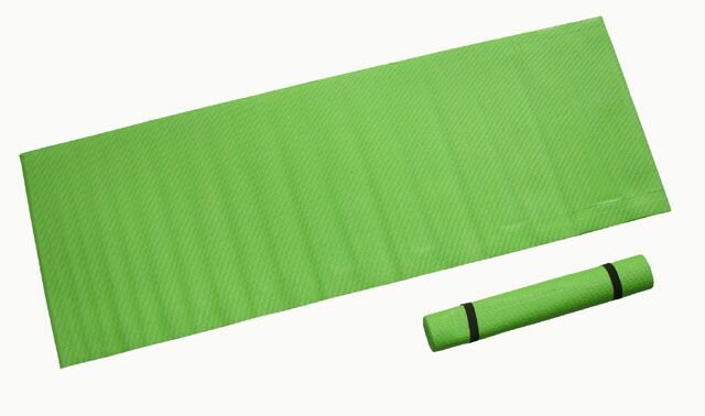 Zelená podložka na cvičení CorbySport - tloušťka 0,4 cm