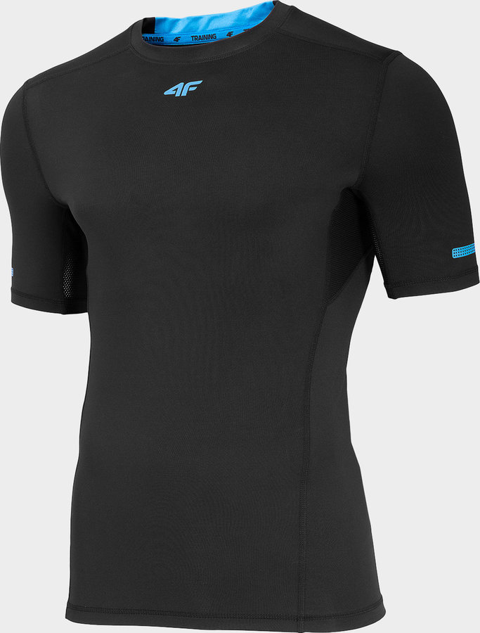 Černé pánské funkční tričko s krátkým rukávem 4F - velikost XXL