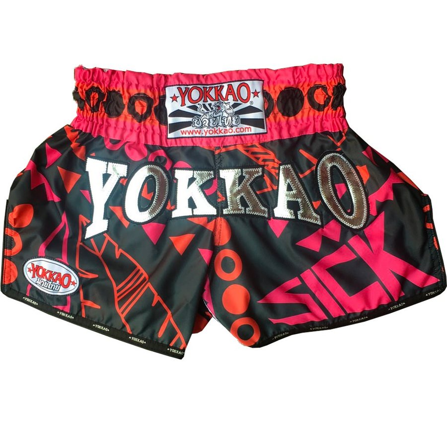 Černo-růžové thaiboxerské trenky Yokkao
