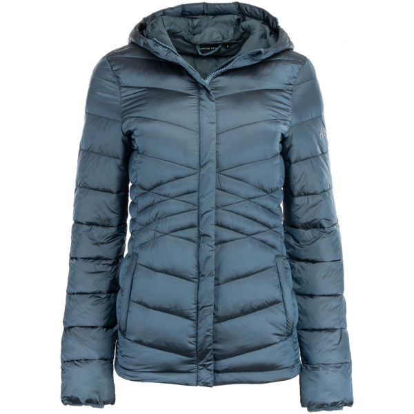 Modrá zimní dámská bunda s kapucí Alpine Pro