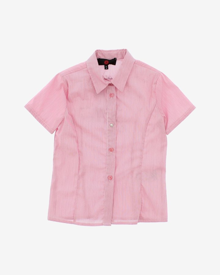 Růžová dívčí košile s krátkým rukávem John Richmond - velikost 116