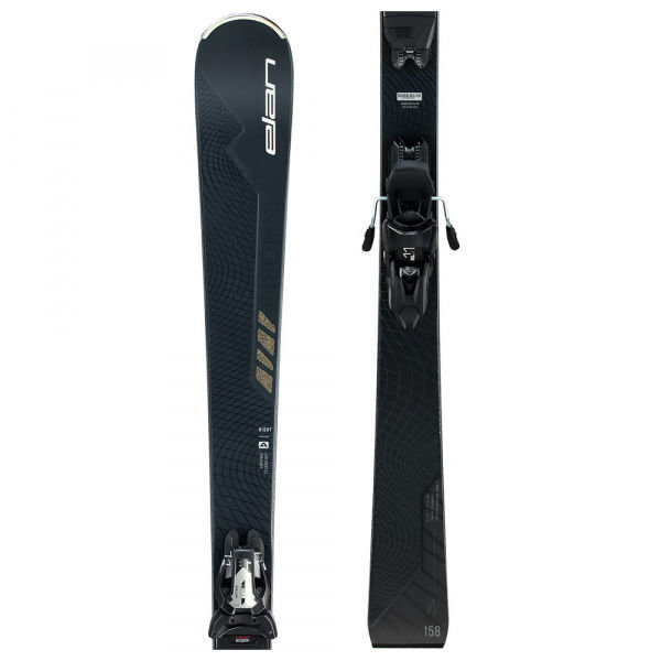 Černé dámské lyže s vázáním Elan - délka 146 cm