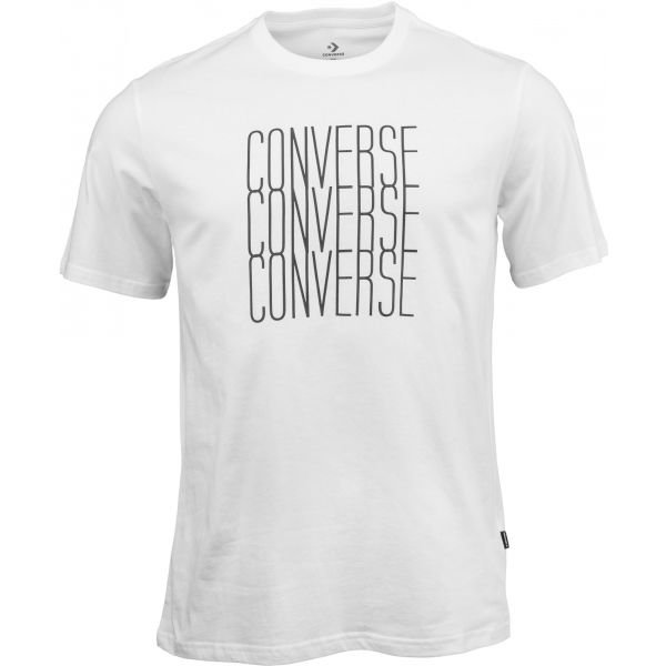 Bílé pánské tričko s krátkým rukávem Converse - velikost L