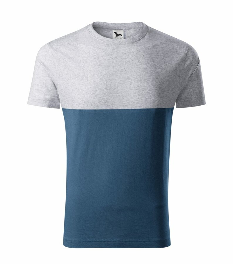 Modro-šedé tričko s krátkým rukávem Adler - velikost M