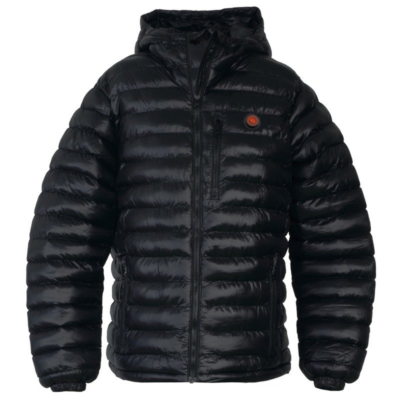 Černá zimní pánská bunda s kapucí Glovii - velikost L