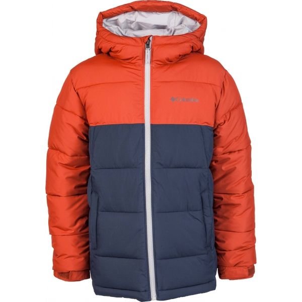 Modro-oranžová dětská zimní bunda Columbia - velikost S
