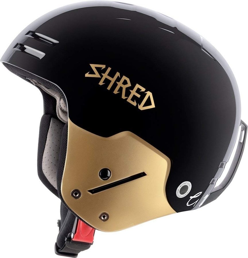 Černo-zlatá pánská helma na snowboard Shred - velikost S