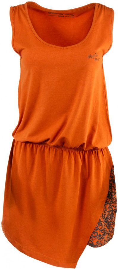 Oranžové dámské šaty Alpine Pro - velikost XL