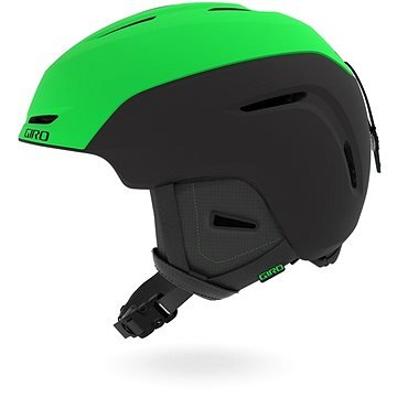 Černo-zelená dětská lyžařská helma Giro - velikost 55,5-59 cm