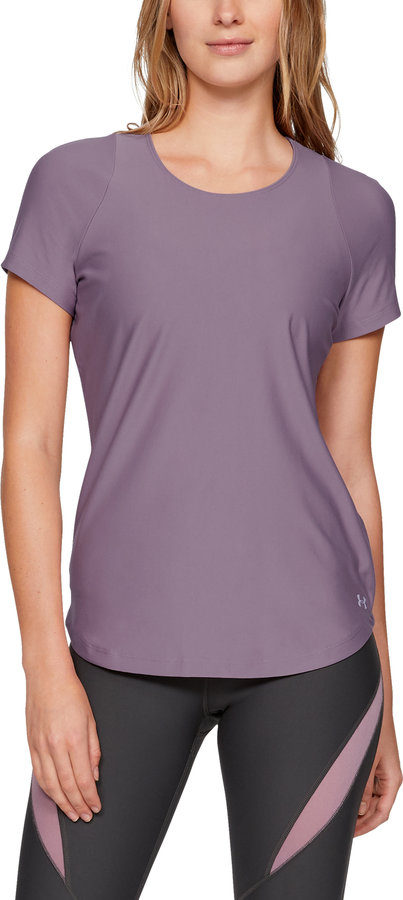 Fialové dámské tričko s krátkým rukávem Under Armour - velikost M