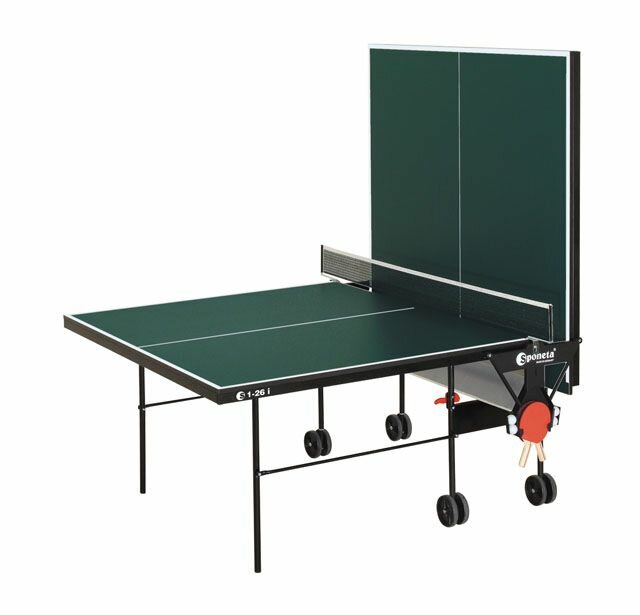 Zelený vnitřní stůl na stolní tenis S1-26i, Sponeta