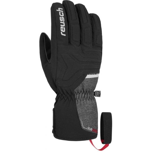 Černo-šedé pánské lyžařské rukavice Reusch