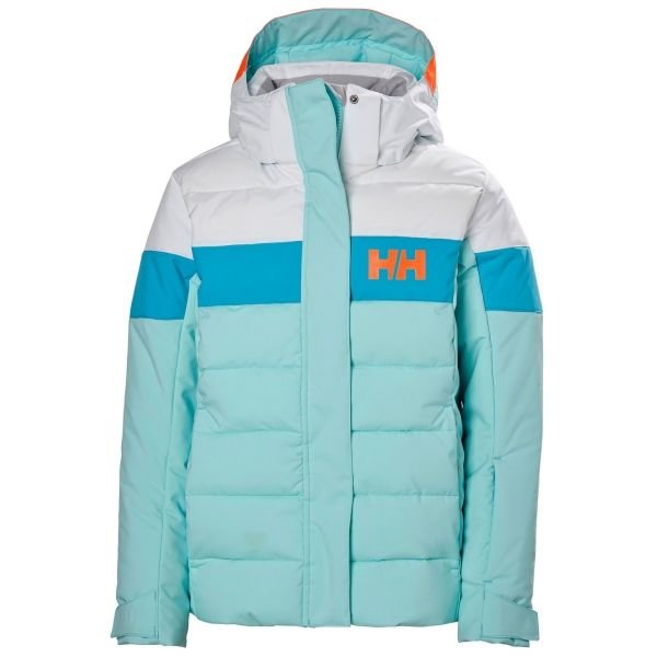 Bílo-modrá dívčí lyžařská bunda Helly Hansen - velikost 8