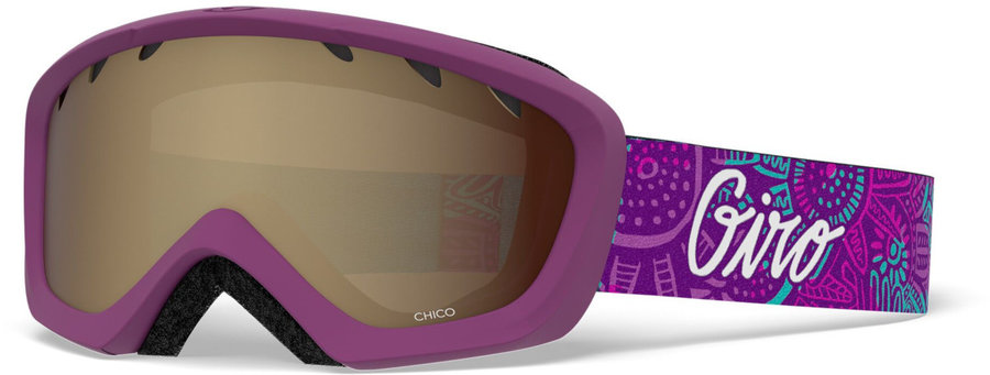Fialové dětské lyžařské brýle Giro