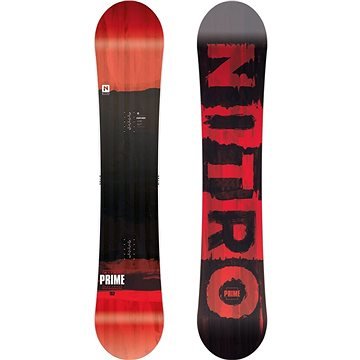 Černo-červený snowboard bez vázání Nitro - délka 158 cm