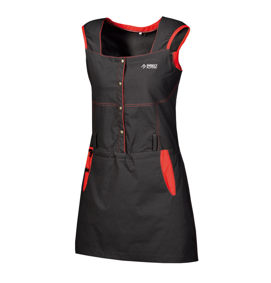 Černo-červené dámské šaty Direct Alpine - velikost XS