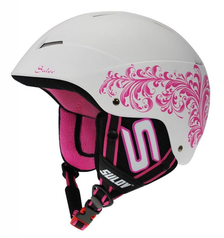 Bílá lyžařská helma Sulov - velikost 58-61 cm