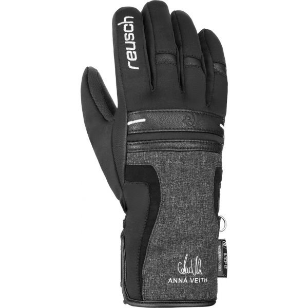 Černo-šedé dámské lyžařské rukavice Reusch