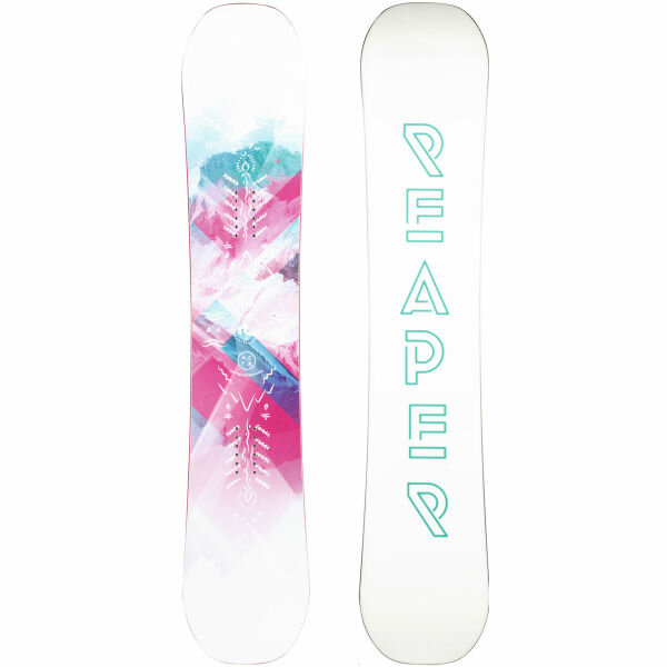 Bílý snowboard bez vázání Reaper
