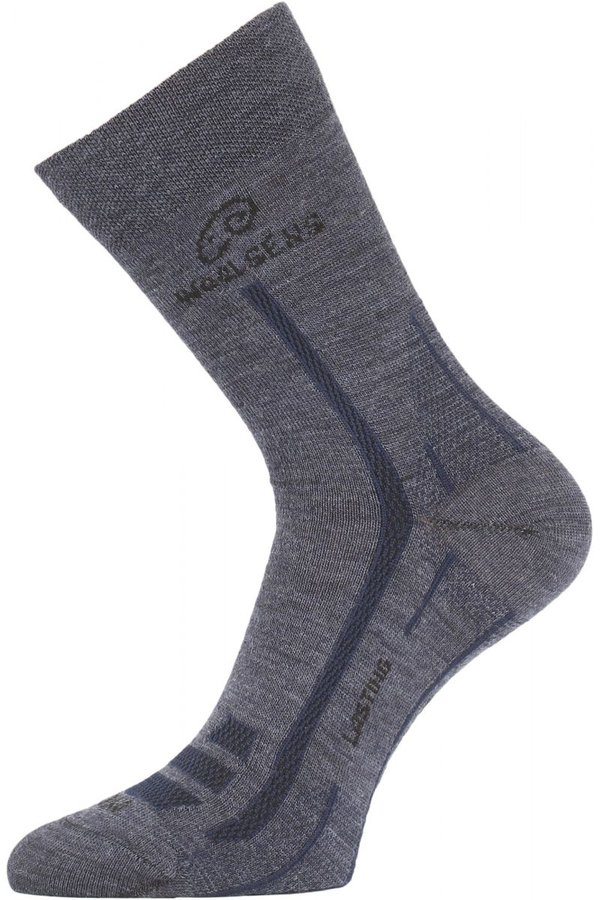 Šedé pánské trekové ponožky Lasting - velikost 34-37 EU