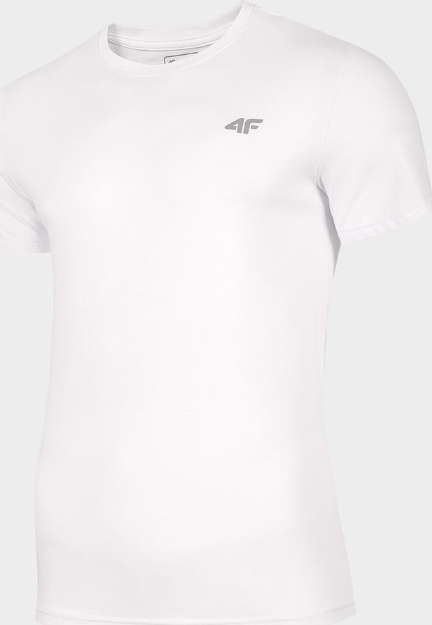 Bílé pánské tričko s krátkým rukávem 4F