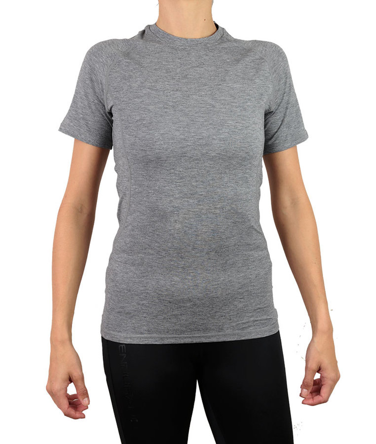Šedé dámské tričko s krátkým rukávem Endurance - velikost 36
