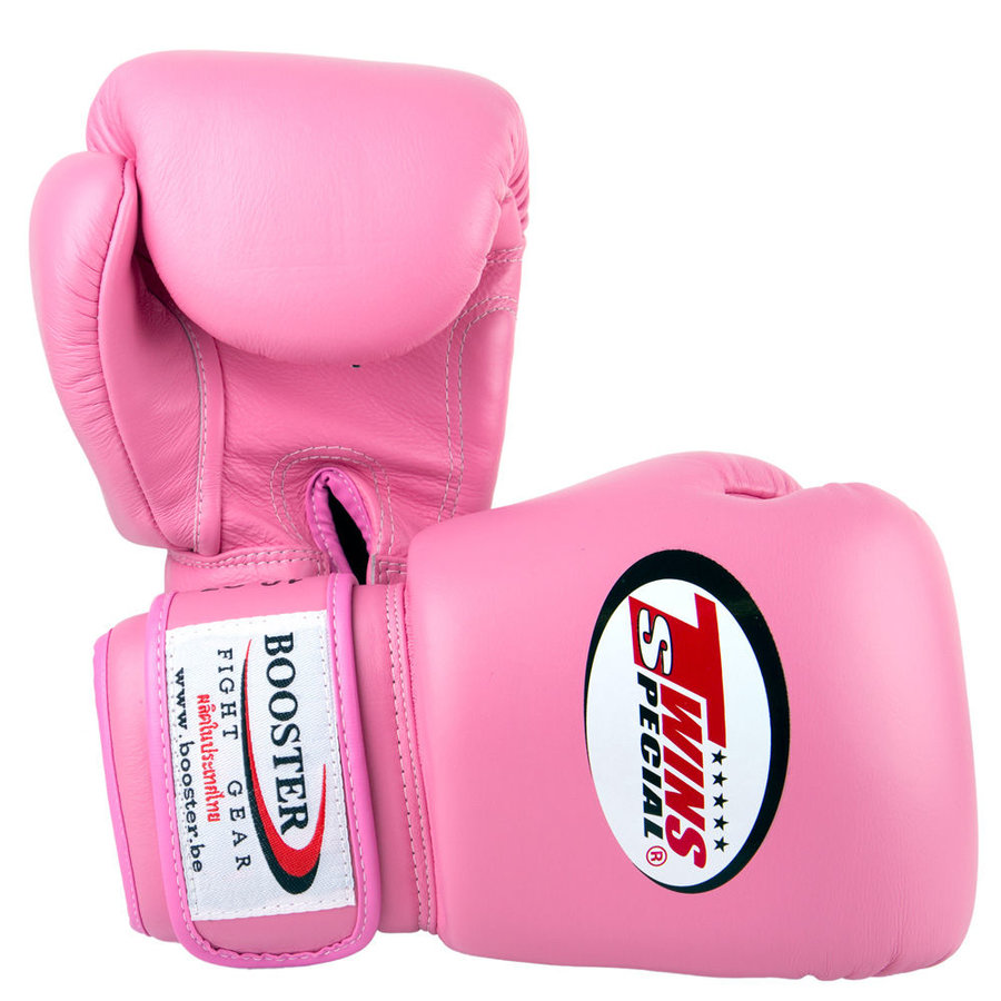 Růžové boxerské rukavice Twins - velikost 12 oz