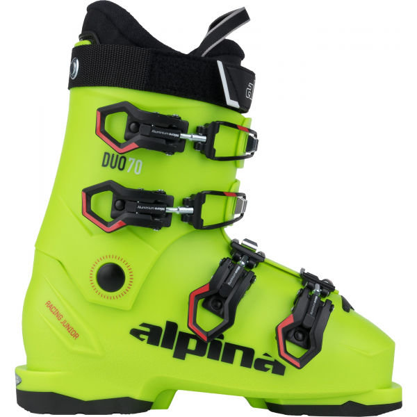 Žluté dětské lyžařské boty Alpina