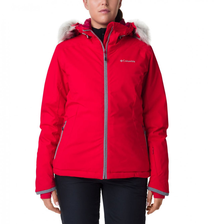 Červená dámská lyžařská bunda Columbia