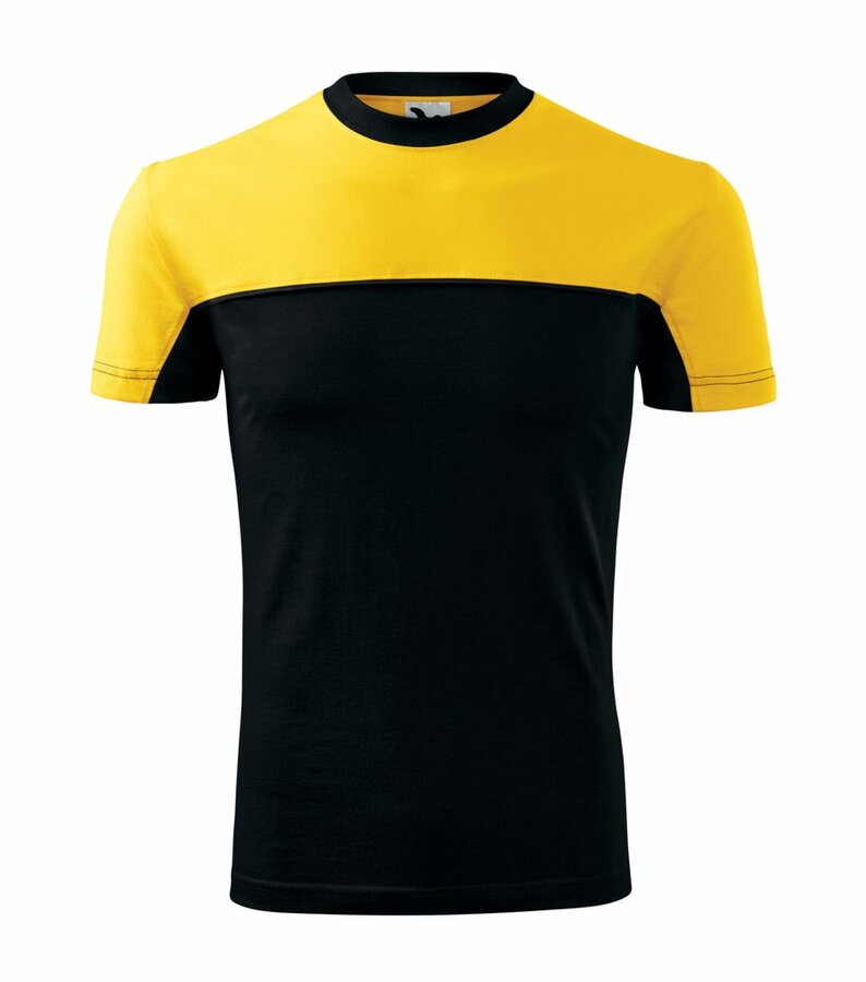 Černo-žluté pánské tričko s krátkým rukávem Adler - velikost L