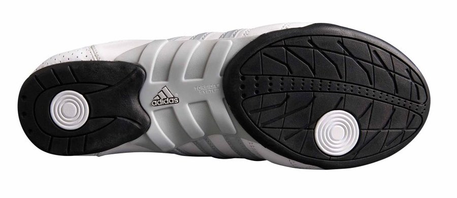 Bílá sálová obuv Adidas - velikost 42 2/3 EU