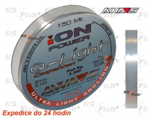 Rybářský vlasec - Awa-S® Vlasec Awa-Shima ION Power Q-Light Competetion 0,165 mm