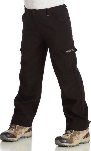 Černé softshellové dětské kalhoty Regatta