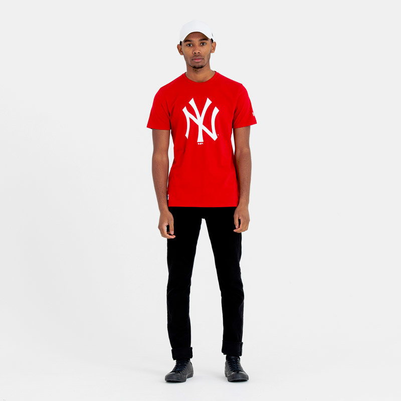 Červené pánské tričko s krátkým rukávem &amp;quot;New York Yankees&amp;quot;, New Era - velikost XL