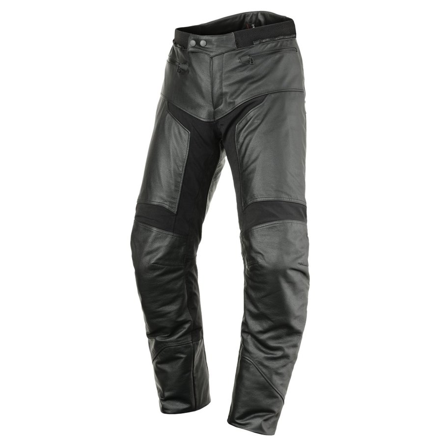 Černé pánské motorkářské kalhoty Tourance Leather DP, Scott - velikost XXL