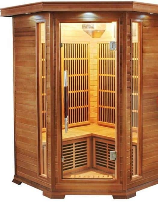 Rohová infrasauna pro 3 osoby Luxe 2/3, France Sauna
