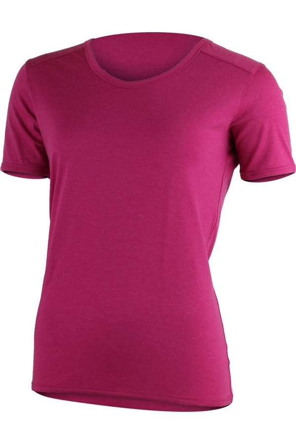Růžové dámské tričko s krátkým rukávem Lasting - velikost S