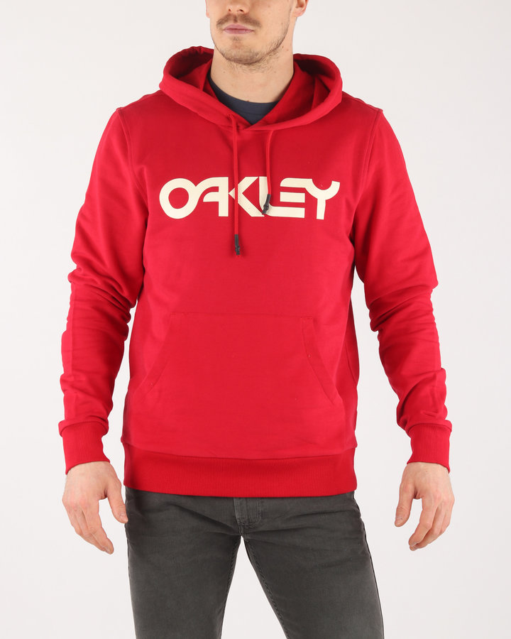 Červená pánská mikina s kapucí Oakley - velikost S