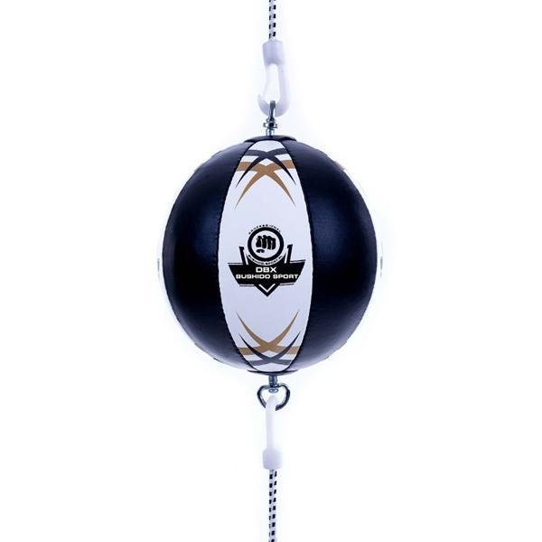 Bílo-černý boxovací míč Bushido - průměr 22 cm